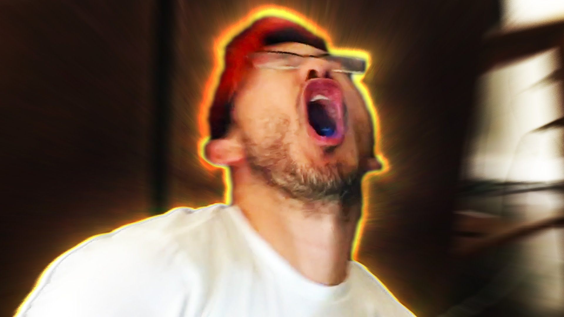 Markiplier Catches a Pen in his Mouth.