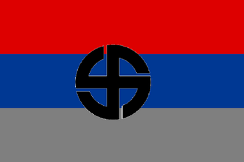 Fascist serbia flag