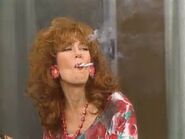 Peggy smoking