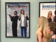 On the poster for the fictional show, Amos n' Andrew, (with Michael Moye) in "Kelly Does Hollywood, Part 2"