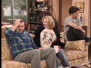 Kelly proudly showing off her "Larry Storch School of Acting" t-shirt in the episode, "No Pot to Pease In".