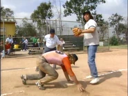 As the third baseman in "The Unnatural"