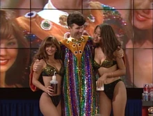 Halla (left) posing with Reverend Al and Luyah