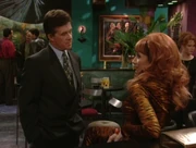 As Bruce, flirting with a newly single Peggy