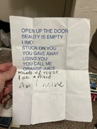 2013 Silverlake Lounge setlist with "Orange Juice" as the ending song