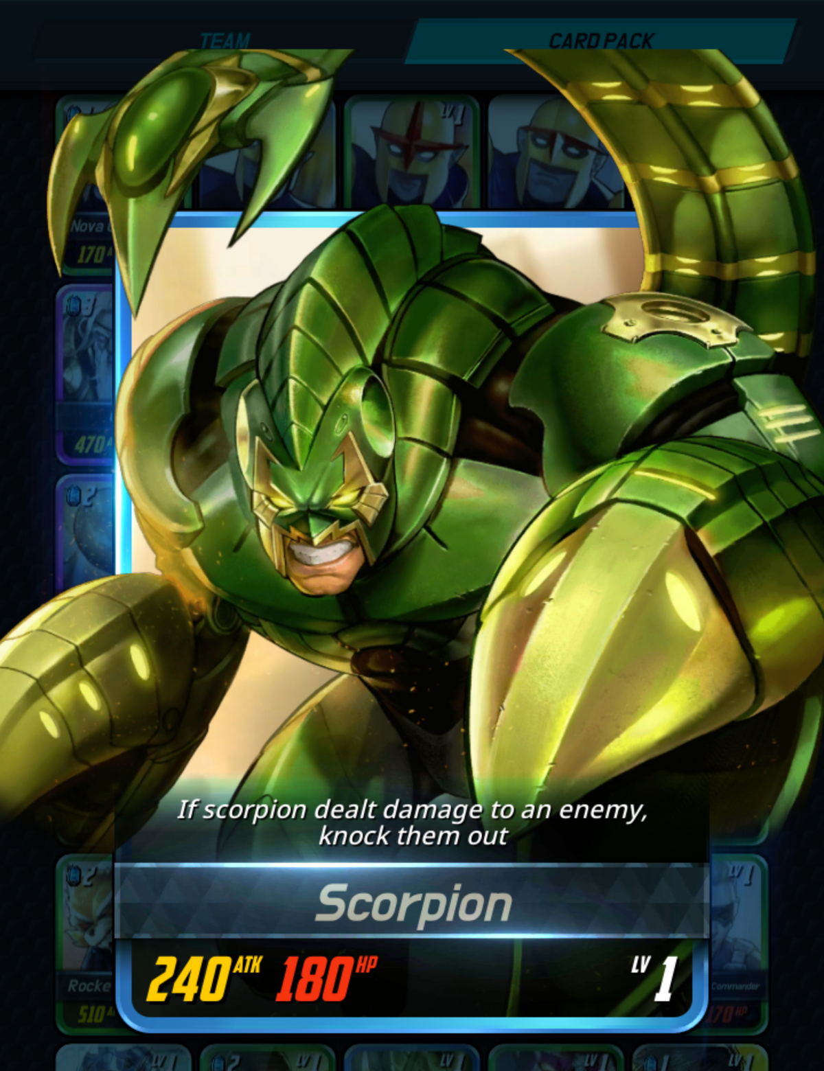 当時物！MARVEL UNIVERSE SCORPION マーヴェルフィギュア