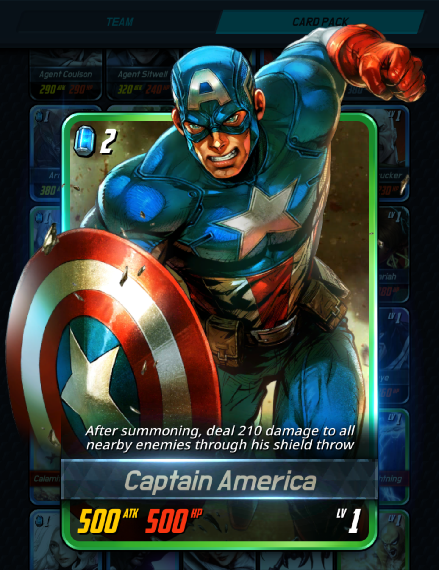 Captain America | Marvel Battle Lines Wiki | Fandom