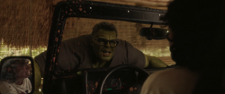 Hulk on the hood
