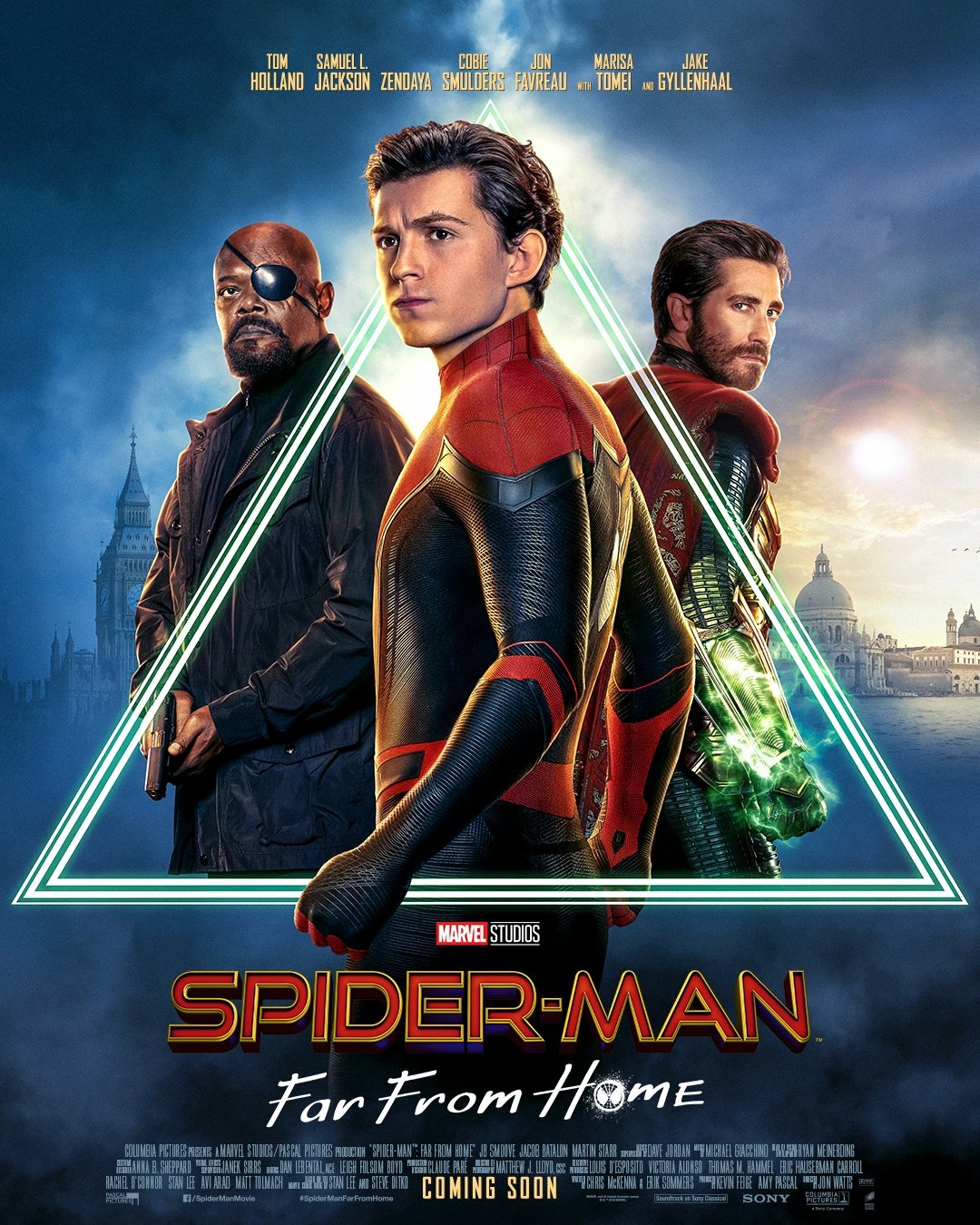 Spidey Goes Sightseeing In Spider-Man: Far From Home Posters