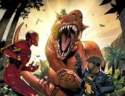 Iron Man, Outlaw, Moon-Boy, and Devil Hydrasaur