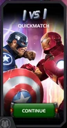 Quickmatch Captain America (WWII) vs Iron Man tile (during Cosmic Civil War)