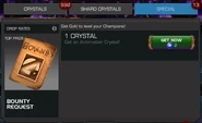 "Bounty" from the Antimatter Crystal