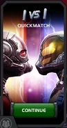 Quickmatch Ant-Man vs Yellowjacket tile (during Mystery in the Microrealms)