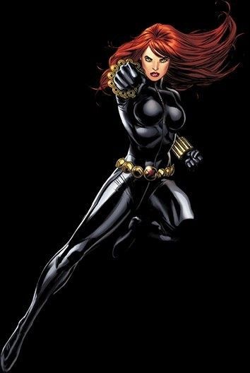 black widow cartoon