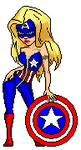 Barb Wire as Captain America by Lilguyz Archive