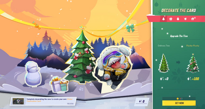 Winter Celebration Upgrading Card