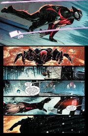 Remy LeBeau and Natasha Romanova are running away from the Winter Soldier Ultimate Wolverine 1 3