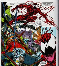 Deathlok defeated by Carnage
