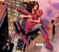 Ultimate Spider-Man Vol 4 6 Spider-Man web-swinging with Mary Jane Watson