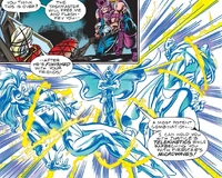 Hawkeye Earth's Mightiest Marksman Justice and Firestar vs. Taskmaster