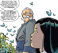 Mr. Braddock explains O-Chiyo Braddock why english people hunt for butterflies