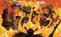 The monk kills bandits
