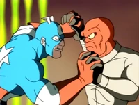 Новый бой против Капитана Америки.