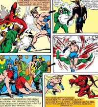 Captain America Comics Vol 1 1 Hurricane vs Pluto and Trigger