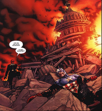 Red Skull and Captain America