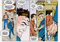 Richard Parker's simulacrum and Peter Parker's dialogue