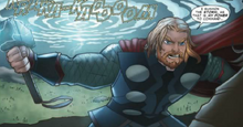 Тор борется с Халдиером - Thor, The Mighty Avenger