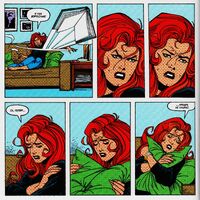 Mary Jane tries to read a book