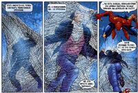 Morlun rips Spider-Man's web