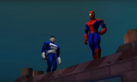 Spider-Man and the Punisher near Warehouse 65