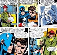 Captain America Vol 1 225 Captain America looks at Agent R photo
