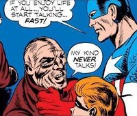Captain America Comics Vol 1 1 Captain America interrogates a Nazi