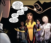 Команда Молодых Алтимейст обращаются за помощью Марии Хилл в поисках Майлза.