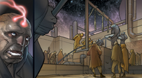 Ben Grimm look at public execution on Pix