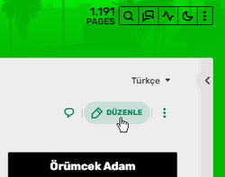 Sayfayı düzenlemek için "DÜZENLE" butonuna bas.
