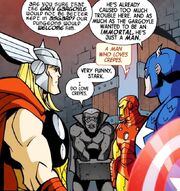 Поль Дюваль (8096), Тор Одинсон (8096) и Мстители (8096) из Marvel Universe Avengers Earth's Mightiest Heroes Vol 1 2 001
