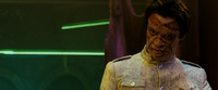 Jigsaw holds the Micro on the fly