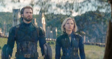 IW Captain America with Wakandan Shields and Black Widow