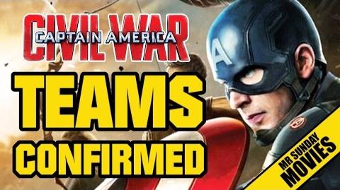 The War Knight/Concepto de arte de Captain America: Civil War con los bandos de la guerra