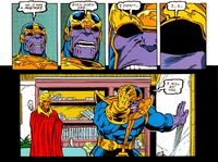 Thanos understands that he's not worthly