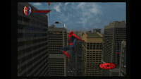 Spider-Man swinging