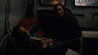LC Season 1 6 Claire Temple and Rafael Scarf in van