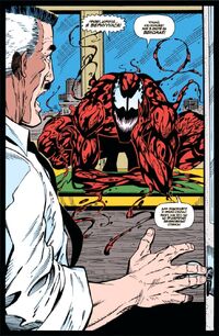 John Jonah Jameson scared by Carnage