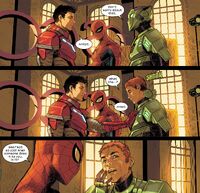 Ultimate Spider-Man Vol 4 8 Tony takes control over Green Goblin suit