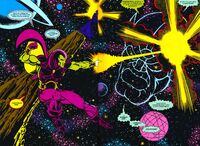 Drax the Destroyer versus Thanos the God