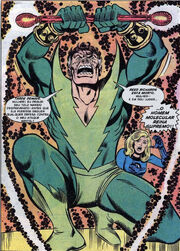 Molecule Man possessing Reed Richards from Fantastic Four Vol 1 187